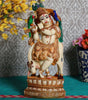Lord Krishna with Cow Playing Flute Statue – Handmade Hindu God Idol for Home Decor, Spiritual Gift & Temple Altar (BLACKLUXE CRAFTS) - BLACKLUXECRAFTS