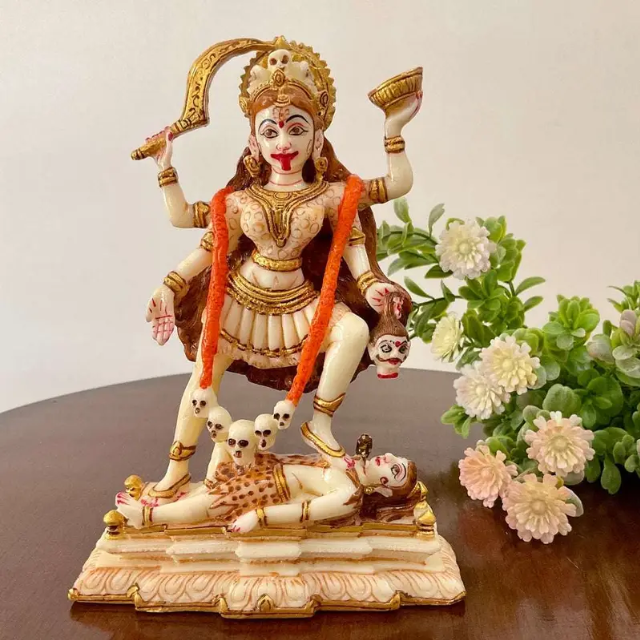 Goddess Kali Maa Statue – Handmade Hindu Devi Idol for Home Temple, Pooja Decor & Spiritual Gift
(BLACKLUXE CRAFTS) - BLACKLUXECRAFTS