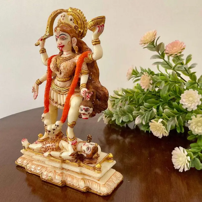 Goddess Kali Maa Statue – Handmade Hindu Devi Idol for Home Temple, Pooja Decor & Spiritual Gift
(BLACKLUXE CRAFTS) - BLACKLUXECRAFTS