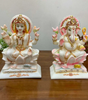 Premium Marble Lakshmi & Ganesha Idols Set – Handcrafted Hindu Deity Statues for Home Décor & Pooja (BLACKLUXE CRAFTS) - BLACKLUXECRAFTS