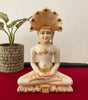 Handcrafted Marble Jain Tirthankara Idol – Meditating Statue for Home Temple & Spiritual Décor (BLACKLUXE CRAFTS) - BLACKLUXECRAFTS