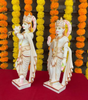 Handcrafted Marble Radha Krishna Idol Set – Hindu God Statues for Home Temple & Décor (BLACKLUXE CRAFTS) - BLACKLUXECRAFTS