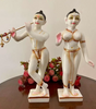 Minimalist Marble Radha Krishna Idol Set – Elegant Hindu Statues for Home Temple & Spiritual Décor (BLACKLUXE CRAFTS) - BLACKLUXECRAFTS