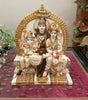 Handcrafted Shiv Parivar Idol Statue – Lord Shiva, Goddess Parvati & Lord Ganesha – Hindu Family Murti for Home Temple, Office & Gifting (BLACKLUXE CRAFTS) - BLACKLUXECRAFTS