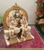 Handcrafted Shiv Parivar Idol Statue – Lord Shiva, Goddess Parvati & Lord Ganesha – Hindu Family Murti for Home Temple, Office & Gifting (BLACKLUXE CRAFTS) - BLACKLUXECRAFTS