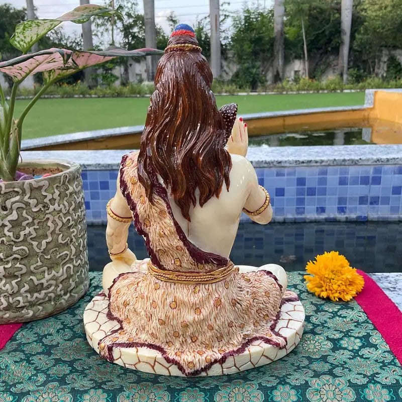 Handcrafted Lord Shiva Idol Statue – Hindu God of Meditation, Power & Spirituality – Resin Figurine for Home Temple, Office & Gifting (BLACKLUXE CRAFTS) - BLACKLUXECRAFTS