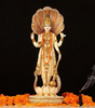Handcrafted Lord Vishnu Idol with Sheshnag – Hindu God of Protection & Prosperity – Resin Figurine for Home Temple, Meditation & Gifting (BLACKLUXE CRAFTS) - BLACKLUXECRAFTS