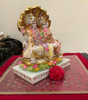 Handcrafted Lakshmi Narayan Idol Statue – Lord Vishnu with Goddess Lakshmi under Sheshnag – Resin Figurine for Home Temple & Gifting (BLACKLUXE CRAFTS) - BLACKLUXECRAFTS