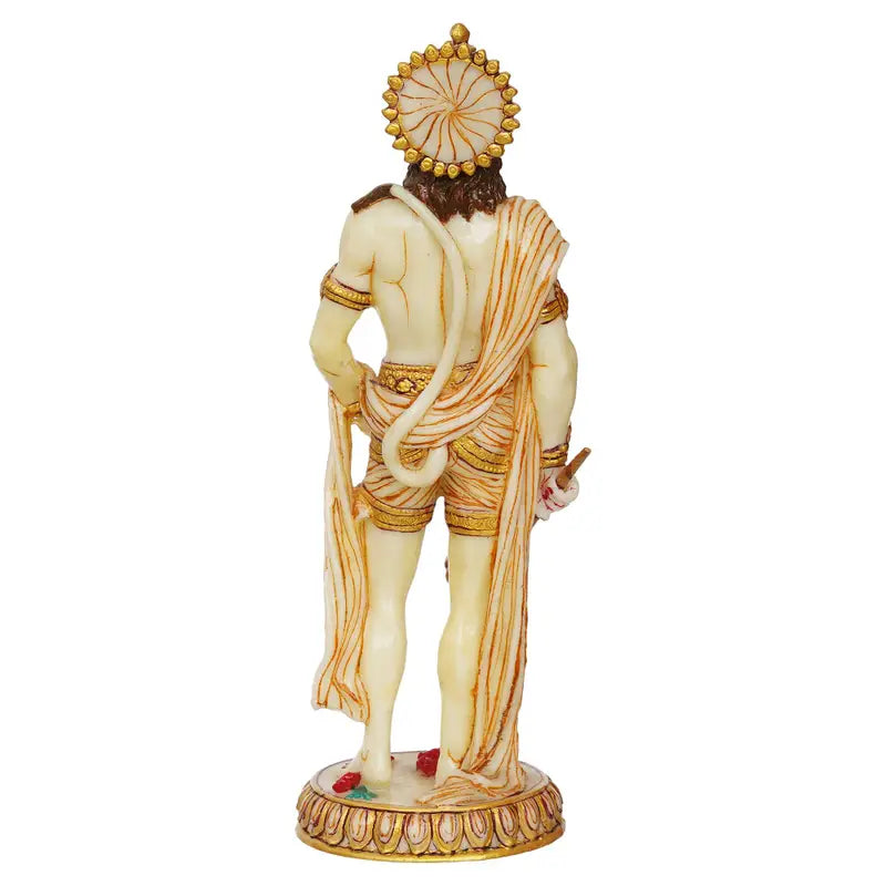 Handcrafted Lord Hanuman Idol – Resin Bajrangbali Statue for Home Temple, Office & Spiritual Gifting (BLACKLUXE CRAFTS) - BLACKLUXECRAFTS