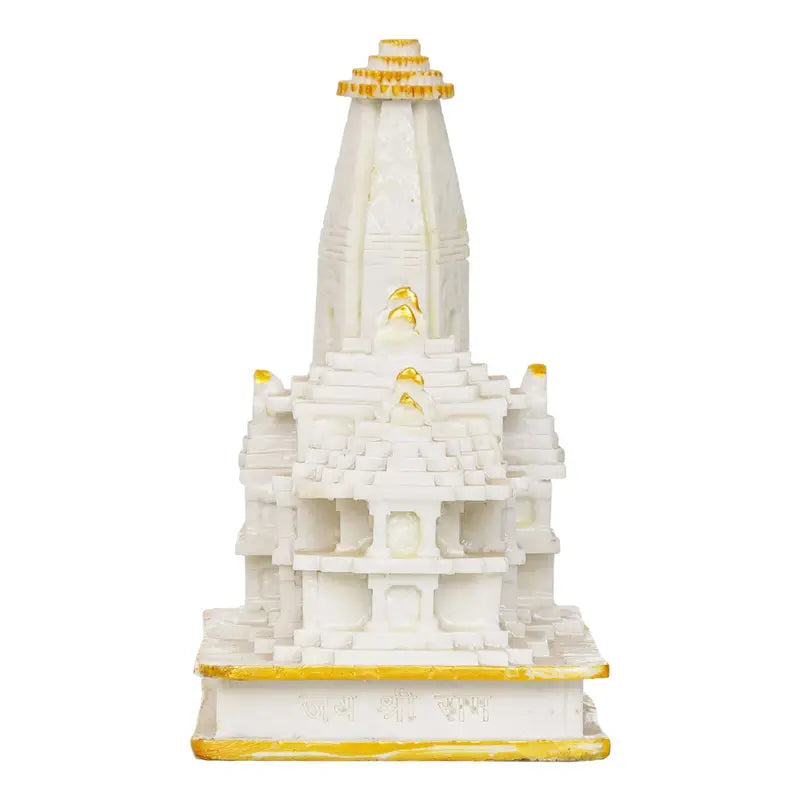 Handcrafted Ram Mandir Model – Ayodhya Temple Replica Idol for Home Temple & Spiritual Décor (BLACKLUXE CRAFTS) - BLACKLUXECRAFTS