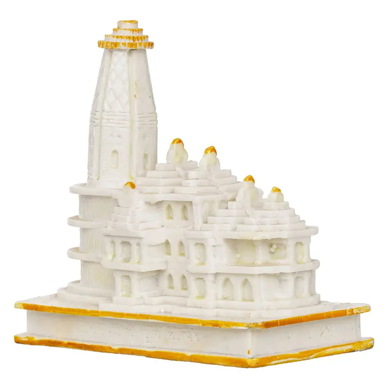 Handcrafted Ram Mandir Model – Ayodhya Temple Replica Idol for Home Temple & Spiritual Décor (BLACKLUXE CRAFTS) - BLACKLUXECRAFTS