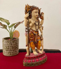 Handcrafted Lord Dattatreya Idol Statue – Hindu God Trinity (Brahma, Vishnu, Shiva) – Resin Figurine for Home Temple, Meditation & Gifting (BLACKLUXE CRAFTS) - BLACKLUXECRAFTS
