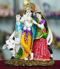 Radha Krishna with Cow Idol – Handcrafted Resin Hindu God Statue for Home Temple & Spiritual Décor (BLACKLUXE CRAFTS) - BLACKLUXECRAFTS