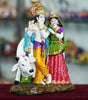 Radha Krishna with Cow Idol – Handcrafted Resin Hindu God Statue for Home Temple & Spiritual Décor (BLACKLUXE CRAFTS) - BLACKLUXECRAFTS