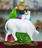 Radha Krishna with Cow Idol – Handcrafted Resin Hindu God Statue for Home Temple & Spiritual Décor (BLACKLUXE CRAFTS) - BLACKLUXECRAFTS