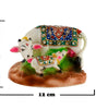 Handcrafted Kamdhenu Cow and Calf Idol – Decorated Nandi Statue for Pooja, Home Temple & Gifting (BLACKLUXE CRAFTS) - BLACKLUXECRAFTS