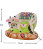 Handcrafted Kamdhenu Cow and Calf Idol – Colorful Decorated Sacred Cow Statue for Home Temple & Gifting (BLACKLUXE CRAFTS) - BLACKLUXECRAFTS