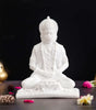 Handcrafted White Hanuman Idol – Meditating Lord Hanuman Statue for Home Temple & Spiritual Décor (BLACKLUXE CRAFTS) - BLACKLUXECRAFTS