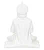 Handcrafted White Hanuman Idol – Meditating Lord Hanuman Statue for Home Temple & Spiritual Décor (BLACKLUXE CRAFTS) - BLACKLUXECRAFTS