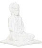Handcrafted White Hanuman Idol – Meditating Lord Hanuman Statue for Home Temple & Spiritual Décor (BLACKLUXE CRAFTS) - BLACKLUXECRAFTS