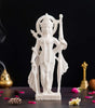Handcrafted White Lord Rama Idol – Standing Rama Statue with Bow & Arrow for Home Temple & Spiritual Décor (BLACKLUXE CRAFTS) - BLACKLUXECRAFTS