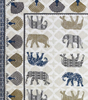 Handmade Indian Cotton Bedsheet with Elephant Block Print | Queen Size Traditional Rajasthani Jaipuri Bedspread with Pillow Covers | Boho Ethnic Home Decor (BLACKLUXE CRAFTS) - BLACKLUXECRAFTS