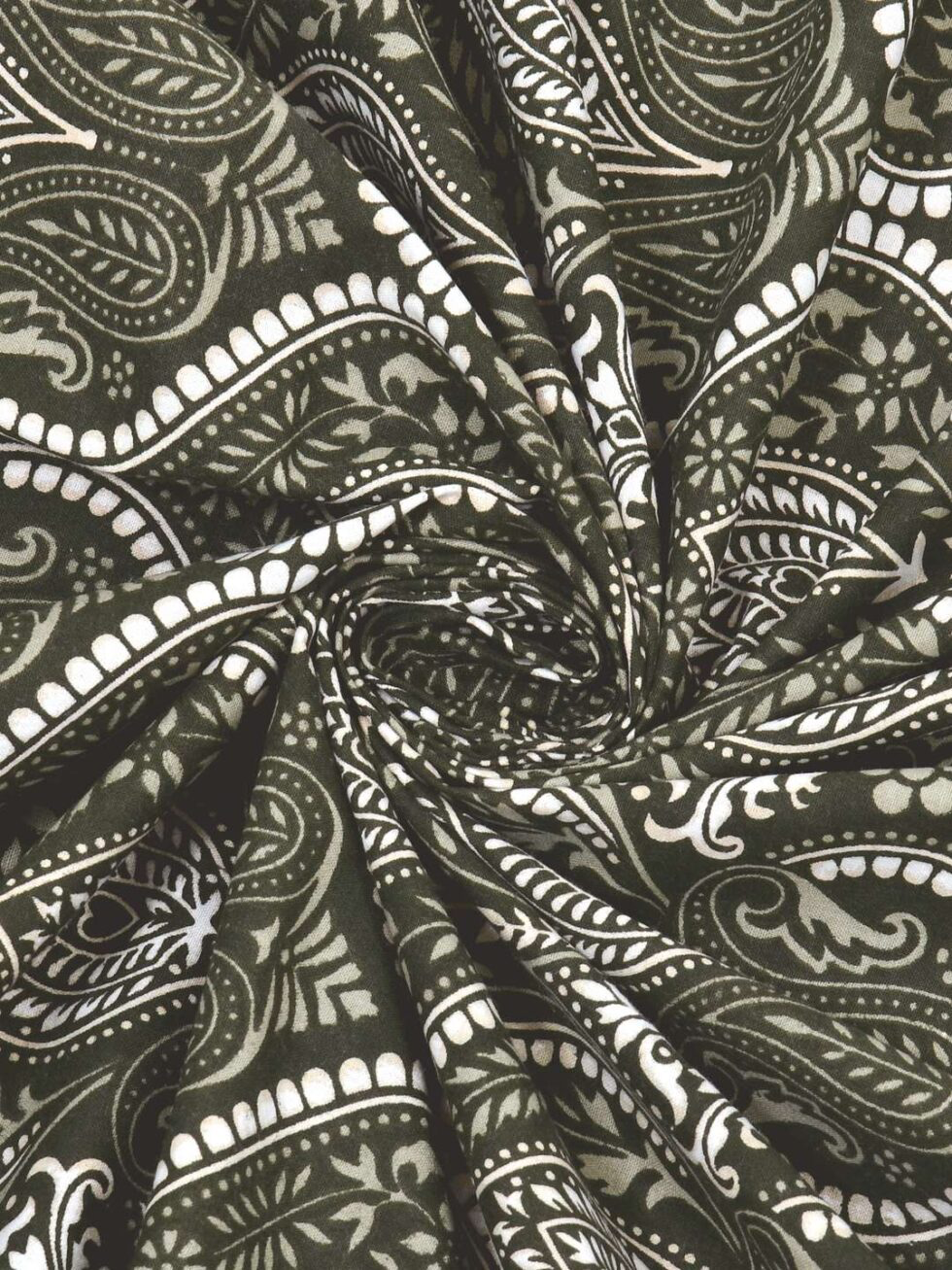 Handmade Cotton Bedsheet with Pillow Covers – Traditional Indian Block Print, King Size Bedspread, Ethnic Jaipuri Design, Home Décor from India (BLACKLUXE CRAFTS) - BLACKLUXECRAFTS