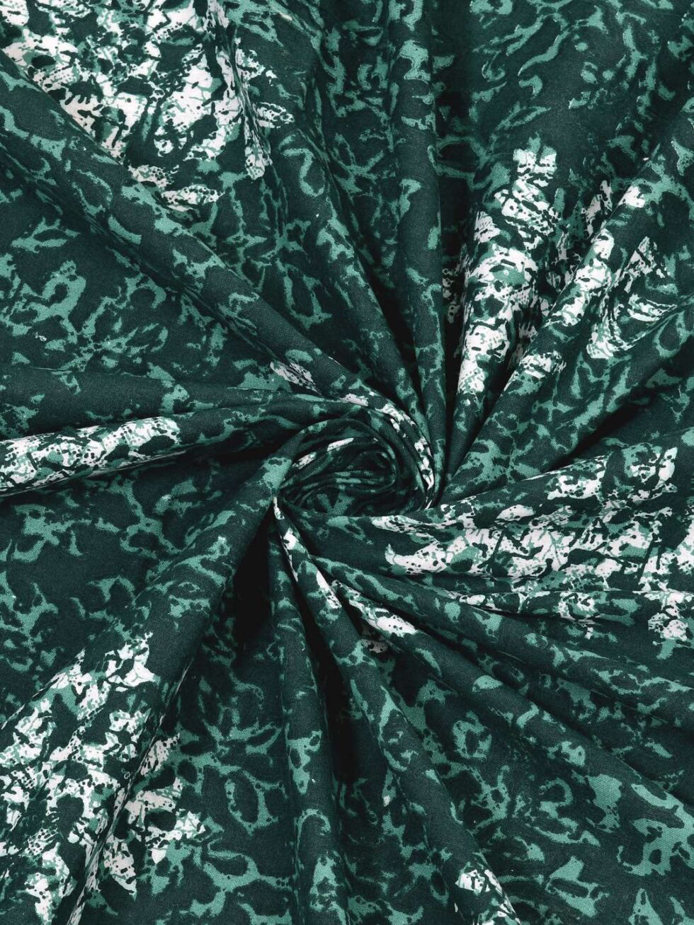 Handmade Green Block Print Cotton Bedsheet with Pillow Covers – Indian Traditional King Size Bedspread for International Home Décor (BLACKLUXE CRAFTS) - BLACKLUXECRAFTS