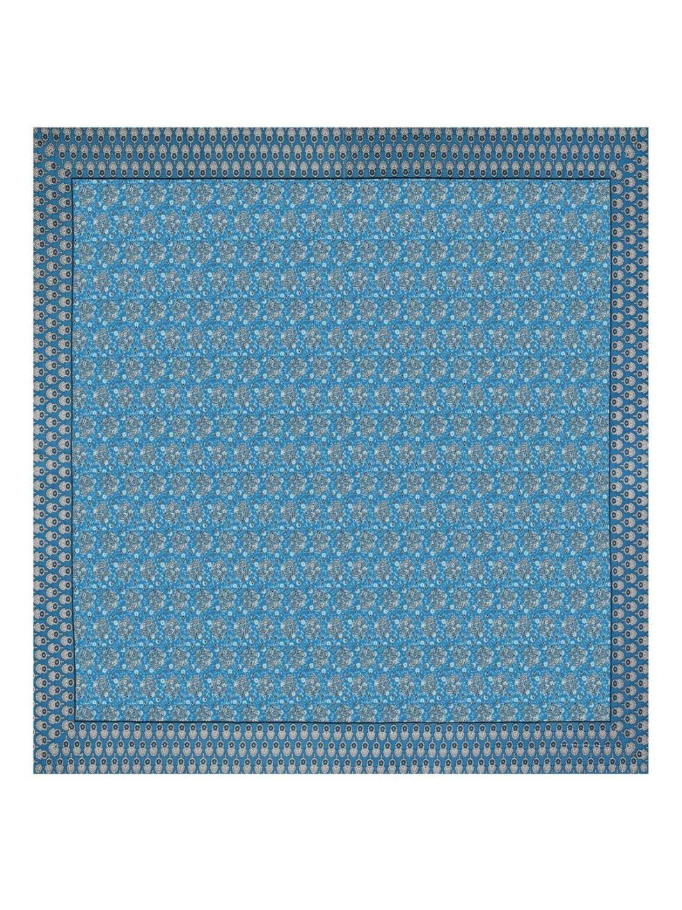 Handmade Blue Floral Block Print Cotton Bedsheet with Pillow Covers – Indian Ethnic King Size Bedding Set – Soft & Lightweight Bedspread (BLACKLUXE CRAFTS) - BLACKLUXECRAFTS