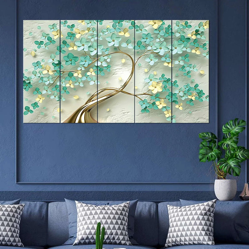 Set Of 5 Digital wall Paintings