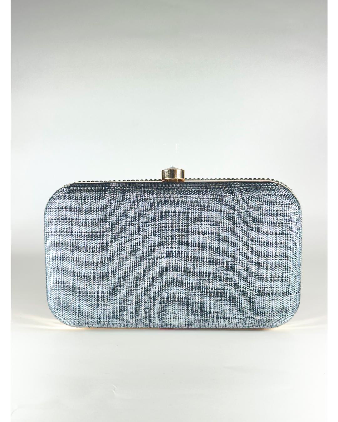 Handcrafted Seashell Beaded Box Clutch – Unique Coastal-Themed Evening Purse for Beach Weddings, Parties & Special Occasions