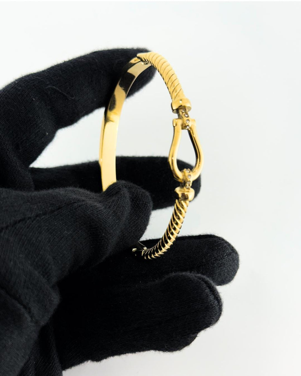 Elegant Gold-Plated Cuff Bracelet with Textured Rope Design – Minimalist Adjustable Bangle for Women’s Fashion & Everyday Wear (BLACKLUXE CRAFTS)