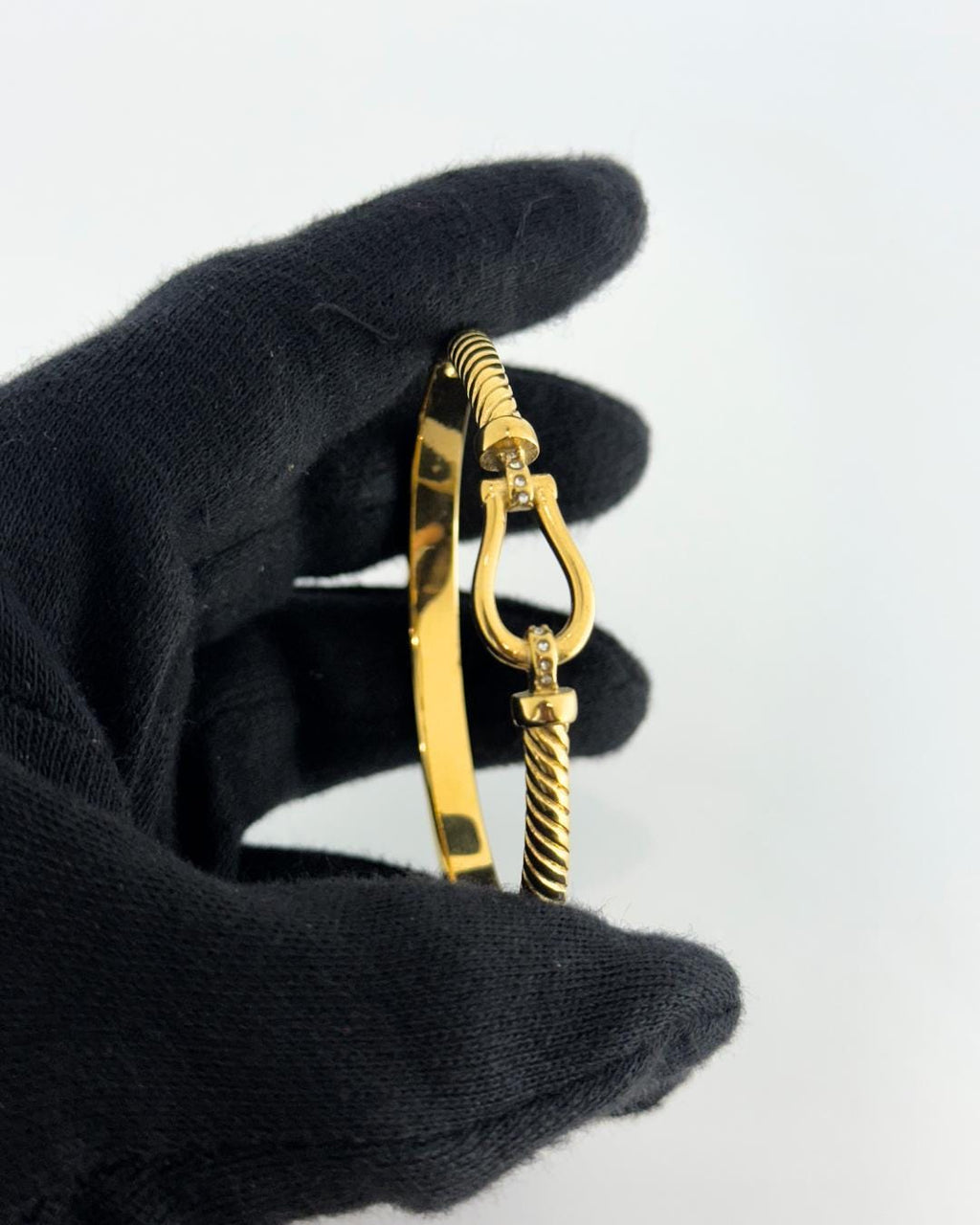 Elegant Gold-Plated Cuff Bracelet with Textured Rope Design – Minimalist Adjustable Bangle for Women’s Fashion & Everyday Wear (BLACKLUXE CRAFTS)