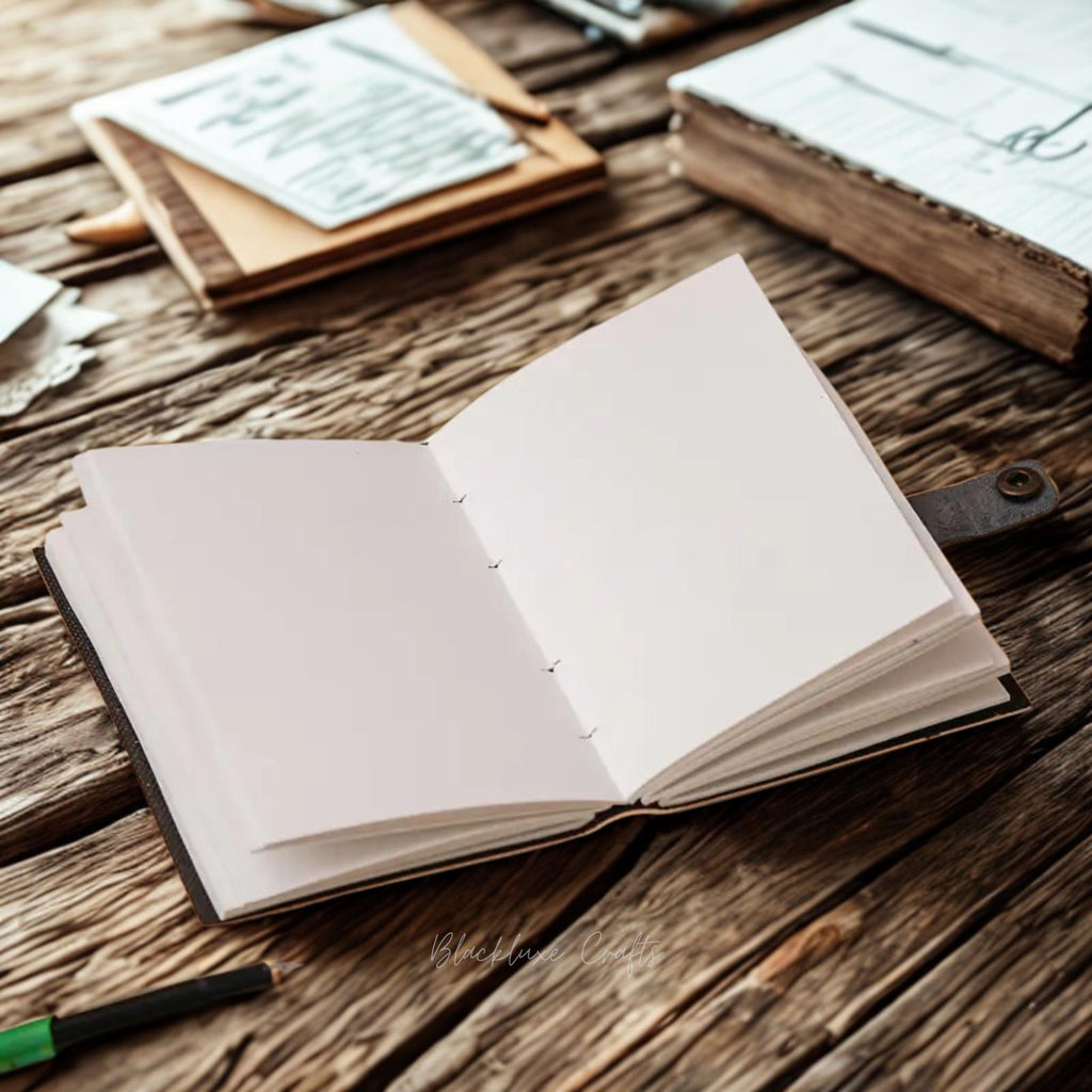 Messi Football Journal Faux Leather Soccer Diary with Lock (BLACKLUXE CRAFTS)