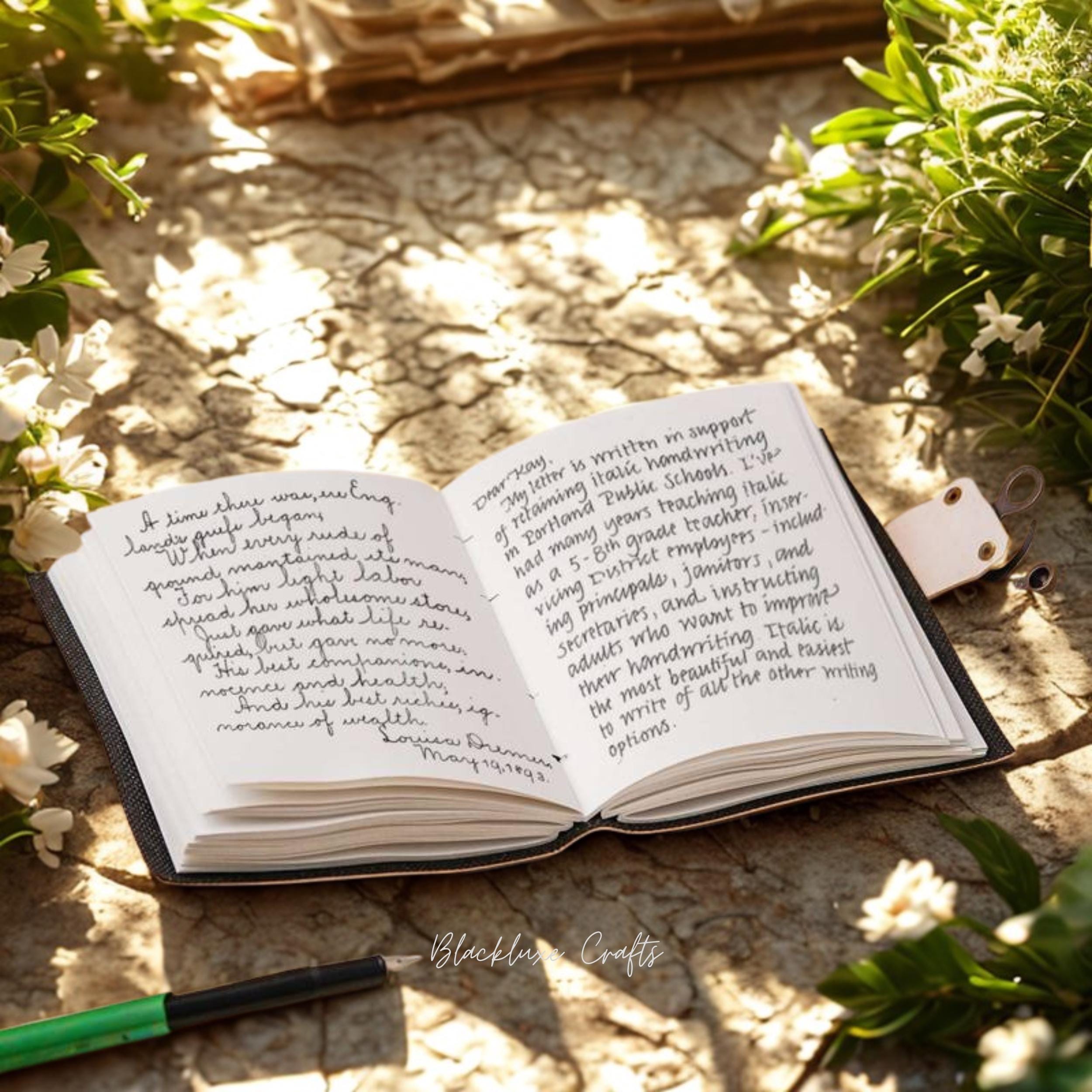 Vintage Bicycle Journal with Lock: Retro Travel Diary, Handmade 200-Page Sketchbook (BLACKLUXE CRAFTS)