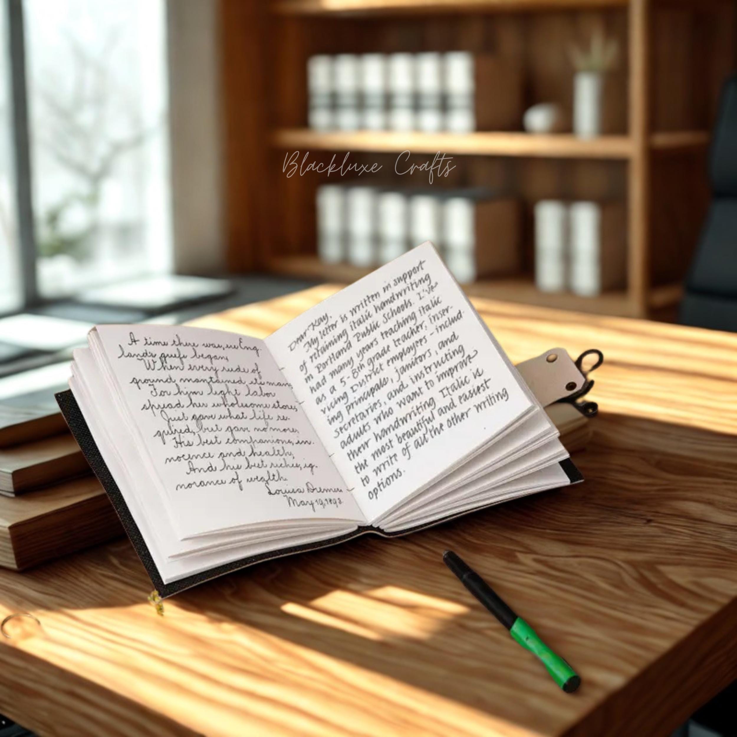 Tree of Life Journal with Lock Pagan Grimoire, Moon & Stars Leather Journal (BLACKLUXE CRAFTS)