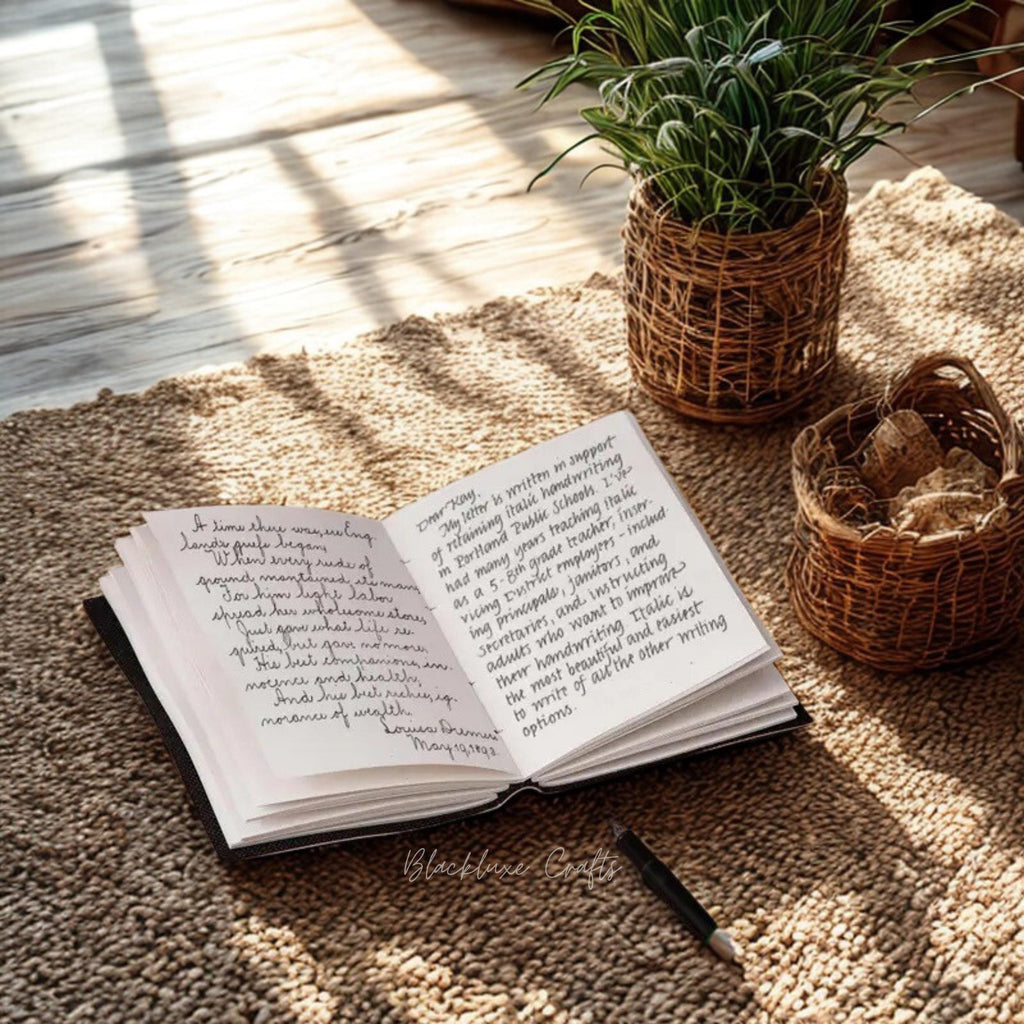 Goddess Tree of Life Vegan Leather Journal Wiccan Grimoire with Clasp Lock (BLACKLUXE CRAFTS)