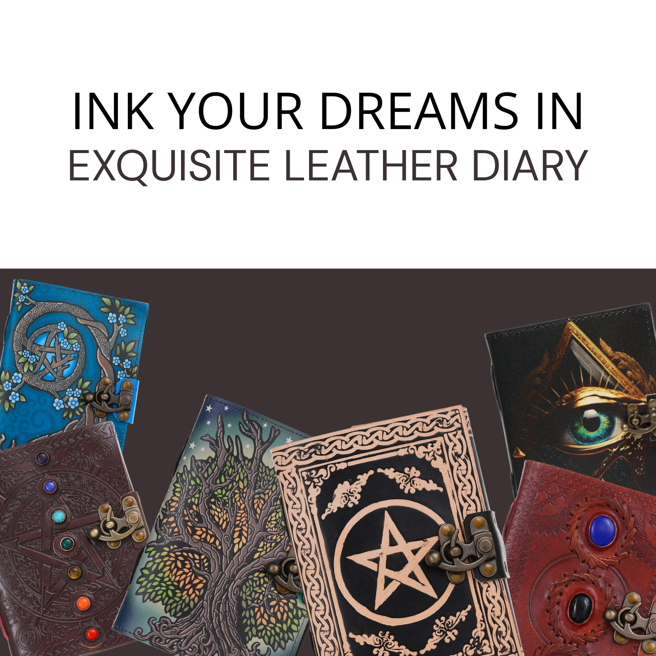 Messi Football Journal Faux Leather Soccer Diary with Lock (BLACKLUXE CRAFTS)