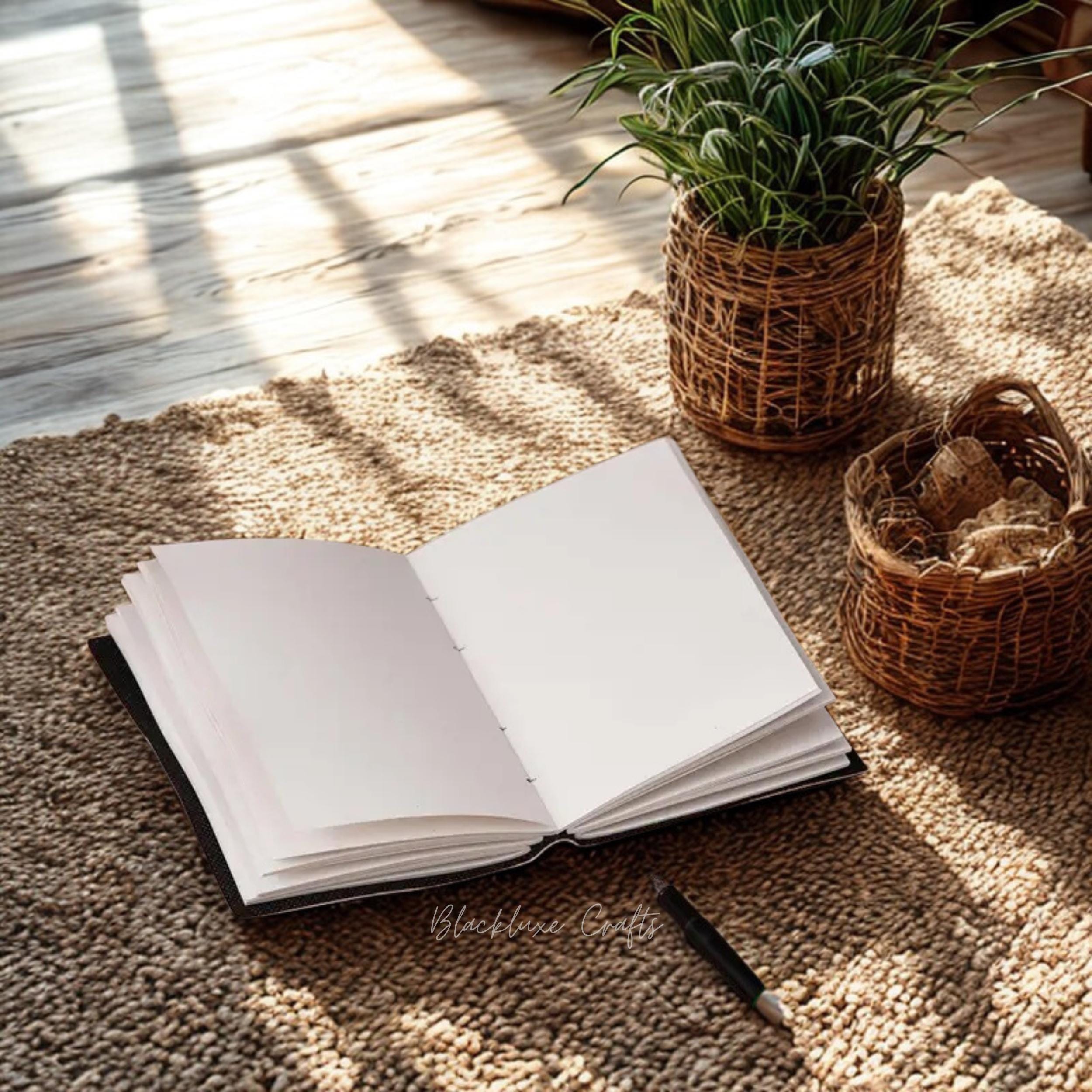 Goddess Tree of Life Vegan Leather Journal Wiccan Grimoire with Clasp Lock (BLACKLUXE CRAFTS)